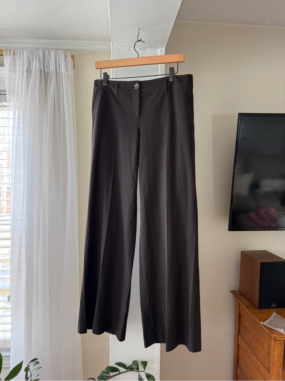 The Limited Cassidy Fit Brown Wide Leg Dress Pants Size 6R